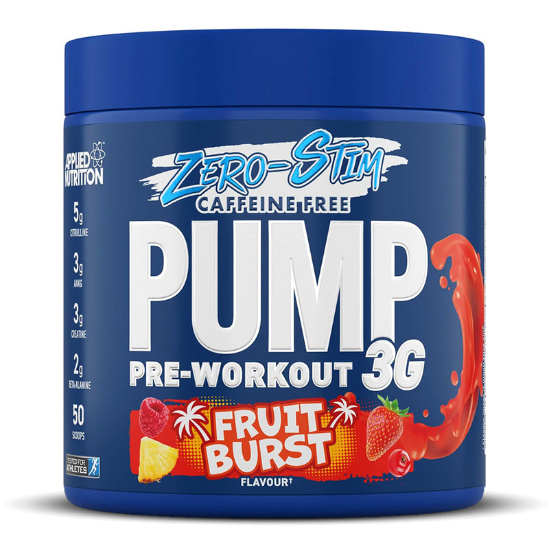 Applied Nutrition PUMP 3G Zero Stim Pre-Workout 375G- Caffeine Free