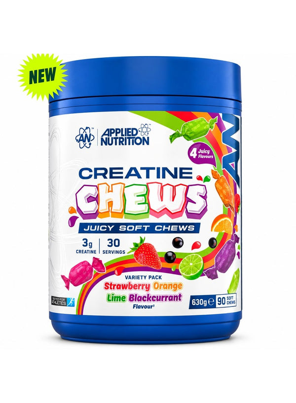 Applied Nutrition Creatine Chews – 90 Soft Chews (630g) | 3g Creatine Per Serving