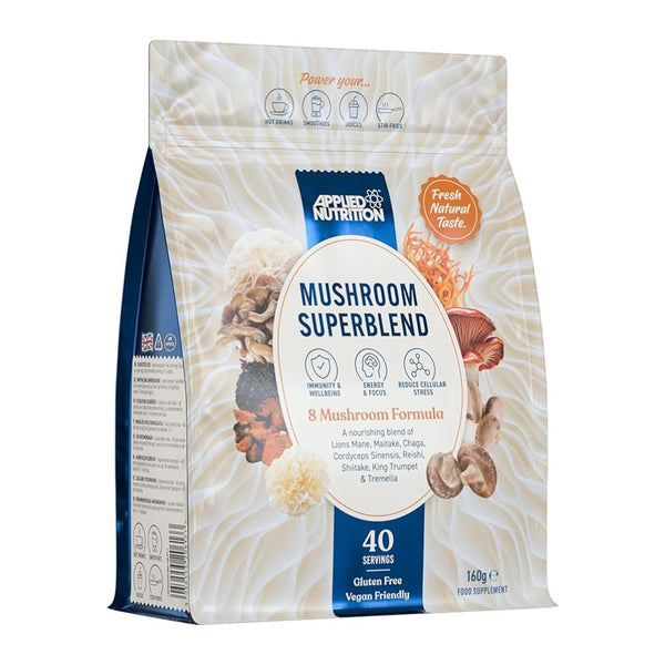 Applied Nutrition Mushroom Superblend Boosts Immunity and Wellbeing-160 G