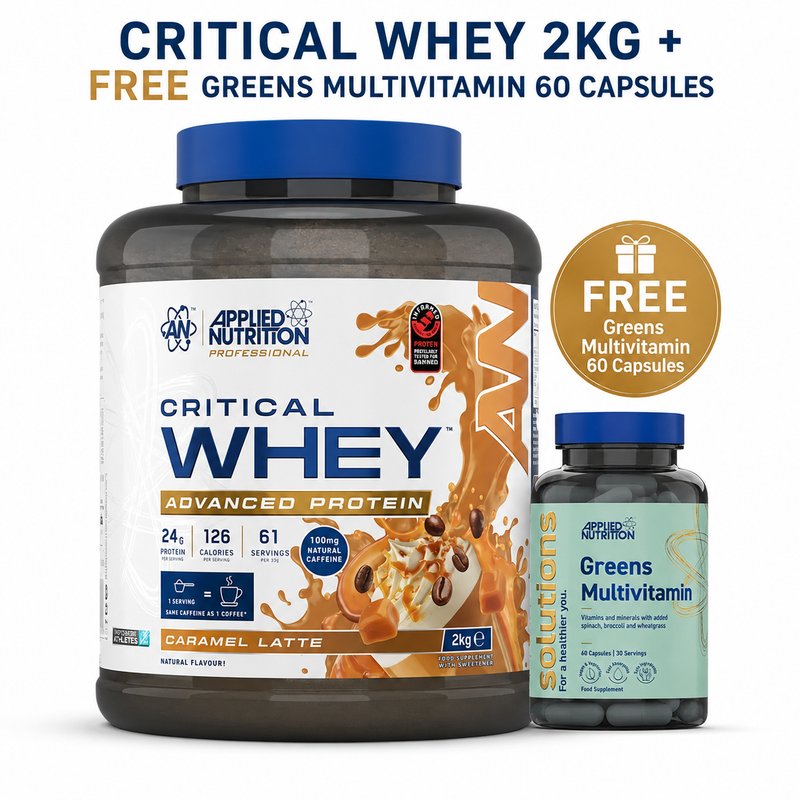Applied Nutrition Critical Whey 2KG + FREE Greens Multivitamin 60 Capsules