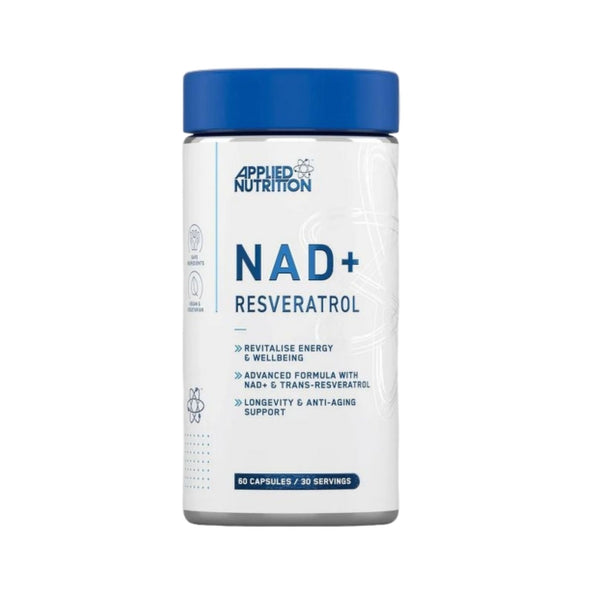 Applied Nutrition NAD+ Resveratrol-60 Capsules